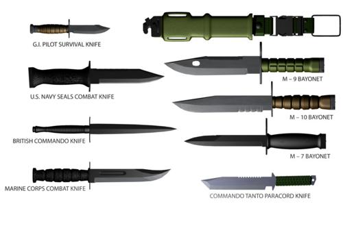 Combat bayonets and knives preview image